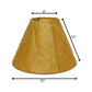 10" Brown Slanted Empire Crinkle Oil Paper Lampshade