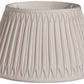 Cream Shantung Silk Pleated Drum Lamp Shade