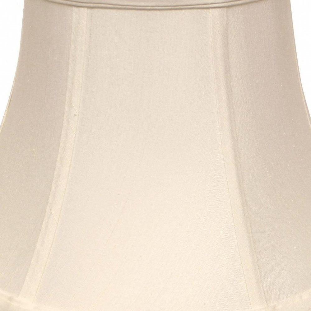 White Monay Shantung Silk Drum Lamp Shade