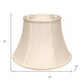 White Monay Shantung Silk Drum Lamp Shade