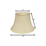 12" Ivory Drum Monay Shantung Lampshade