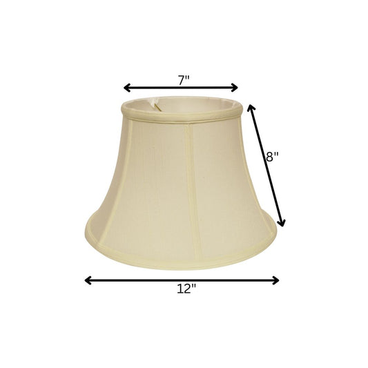 12" Ivory Drum Monay Shantung Lampshade