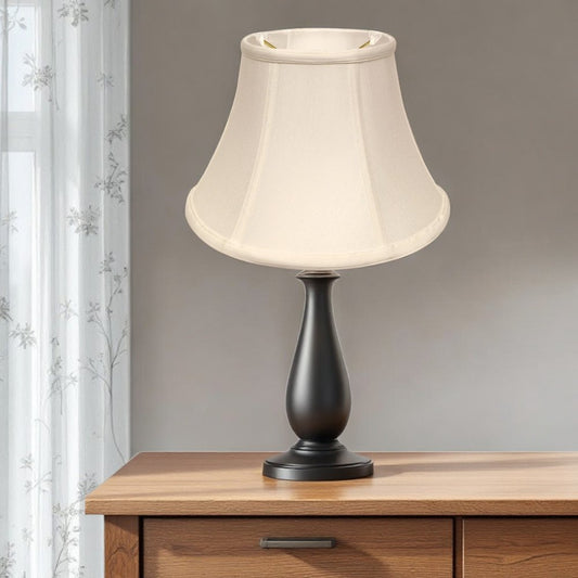 White Monay Shantung Silk Drum Lamp Shade