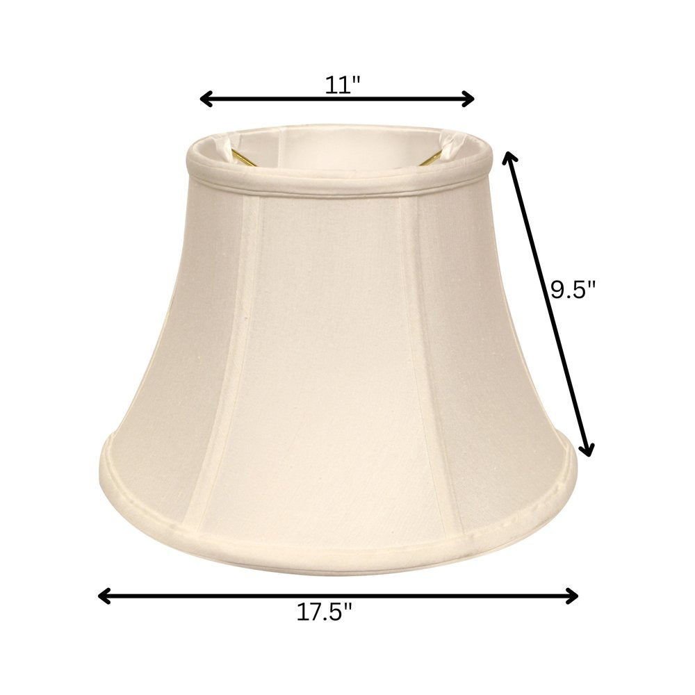White Monay Shantung Silk Drum Lamp Shade