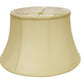 Antiqued White Monay Shantung Silk Drum Lamp Shade