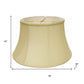 Antiqued White Monay Shantung Silk Drum Lamp Shade