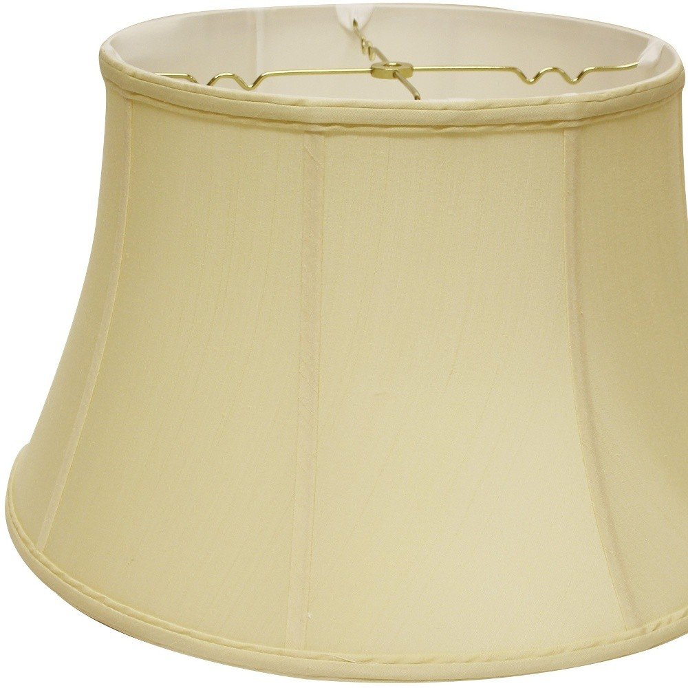 Antiqued White Monay Shantung Silk Drum Lamp Shade