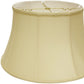 Antiqued White Monay Shantung Silk Drum Lamp Shade