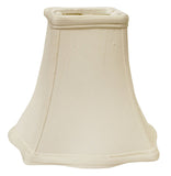 White Monay Shantung Silk Square Lamp Shade