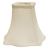 White Monay Shantung Silk Square Lamp Shade