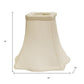 White Monay Shantung Silk Square Lamp Shade