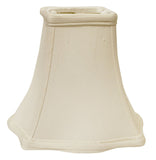 White Monay Shantung Silk Square Lamp Shade