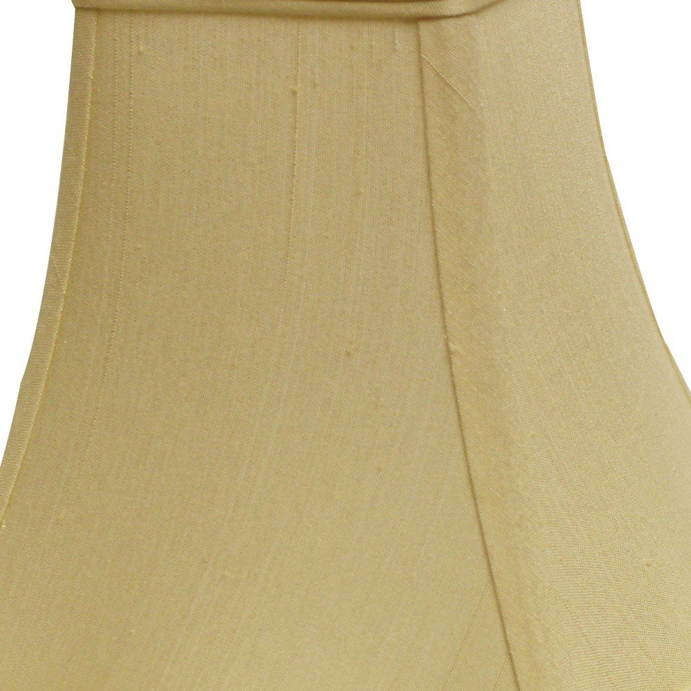 Antiqued White Monay Shantung Silk Square Lamp Shade