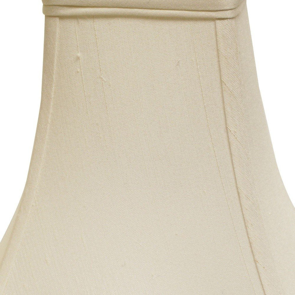 White Monay Shantung Silk Square Lamp Shade