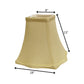 Antiqued White Monay Shantung Silk Square Lamp Shade