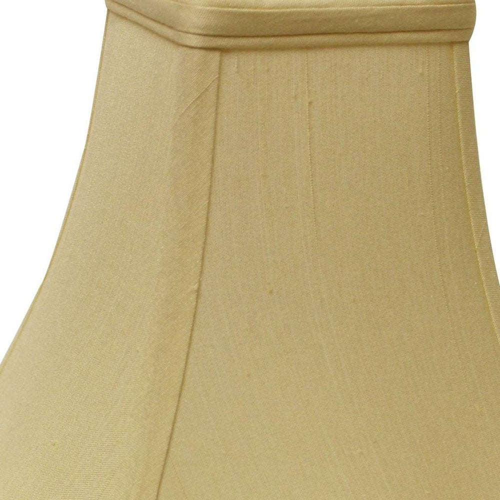 Antiqued White Monay Shantung Silk Square Lamp Shade