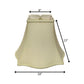 Ivory Monay Shantung Silk Square Lamp Shade
