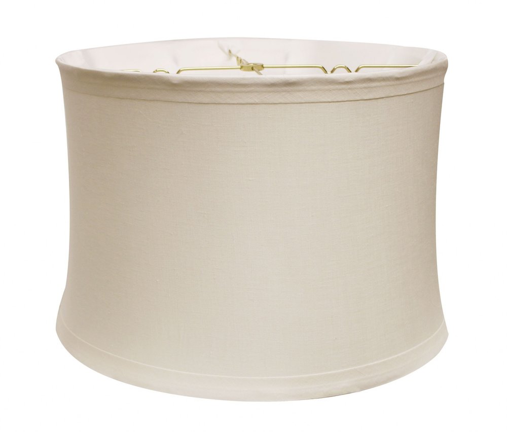 Snow Linen Drum Lamp Shade