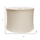 Snow Linen Drum Lamp Shade