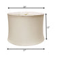 Snow Linen Drum Lamp Shade