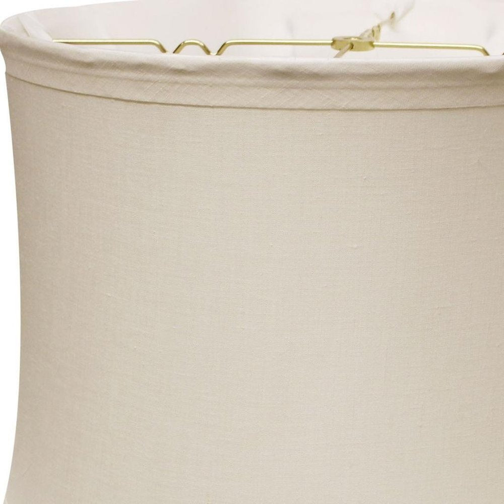 Snow Linen Drum Lamp Shade