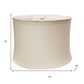Snow Linen Drum Lamp Shade