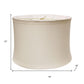 Snow Linen Drum Lamp Shade