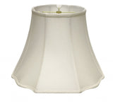 White Monay Shantung Silk Bell Lamp Shade