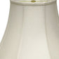 White Monay Shantung Silk Bell Lamp Shade