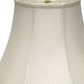 White Monay Shantung Silk Bell Lamp Shade