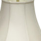 White Monay Shantung Silk Bell Lamp Shade