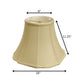 Antiqued White Monay Shantung Silk Bell Lamp Shade