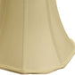 Antiqued White Monay Shantung Silk Bell Lamp Shade
