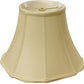 Antiqued White Monay Shantung Silk Bell Lamp Shade