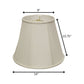 White Monay Shantung Silk Empire Lamp Shade