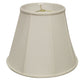 White Monay Shantung Silk Empire Lamp Shade