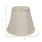 White Monay Shantung Silk Empire Lamp Shade