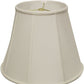 White Monay Shantung Silk Empire Lamp Shade