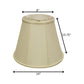 14" Ivory Slanted Empire Monay Shantung Lampshade