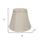 16" White Slanted Empire Monay Shantung Lampshade