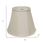 White Monay Shantung Silk Empire Lamp Shade