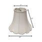 White Monay Shantung Silk Bell Lamp Shade