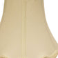 16" Ivory Slanted Scallop Bell Monay Shantung Lampshade