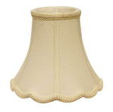 Ivory Monay Shantung Silk Bell Lamp Shade