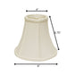 White Monay Shantung Silk Bell Lamp Shade