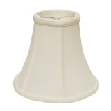 White Monay Shantung Silk Bell Lamp Shade
