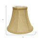 12" Pale Brown Premium Bell No Slub Lampshade