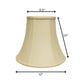 Ivory Monay Shantung Silk Bell Lamp Shade