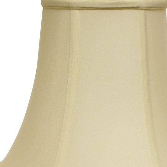 Ivory Monay Shantung Silk Bell Lamp Shade