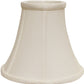 White Monay Shantung Silk Bell Lamp Shade